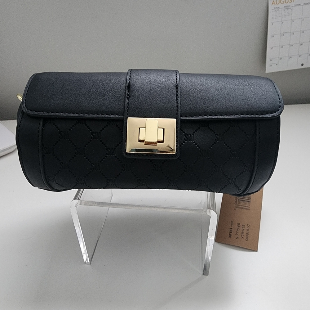 Steve Madden Brolli Barrel Black Purse